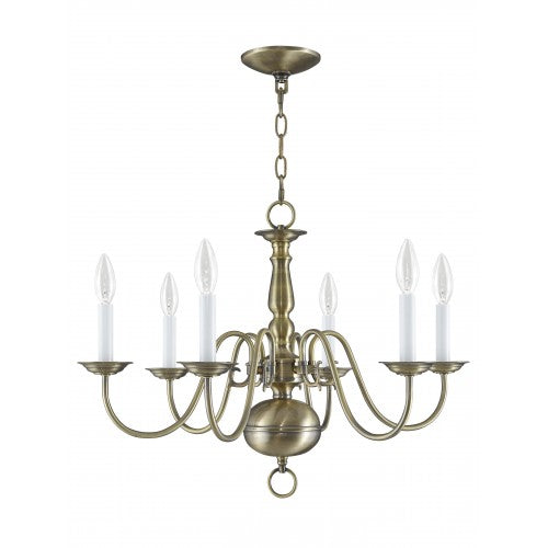 LIVEX LIGHTING  5006-01 Williamsburgh  Dinette Chandelier