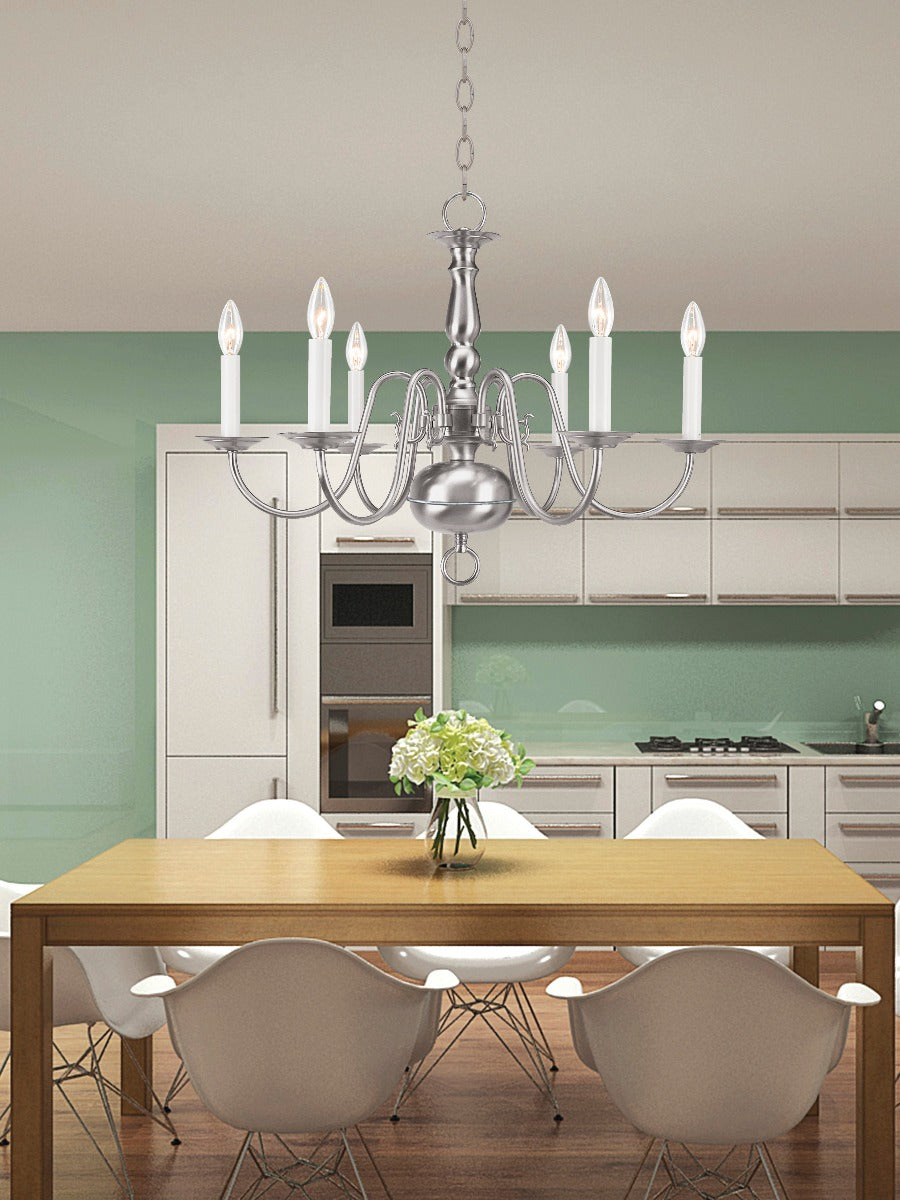 LIVEX LIGHTING  5006-91  Williamsburgh  Dinette Chandelier