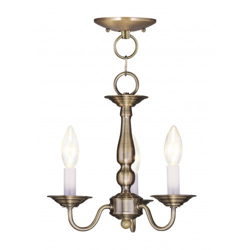 LIVEX LIGHTING  5009-01  Williamsburgh Lantern/Ceiling Mount
