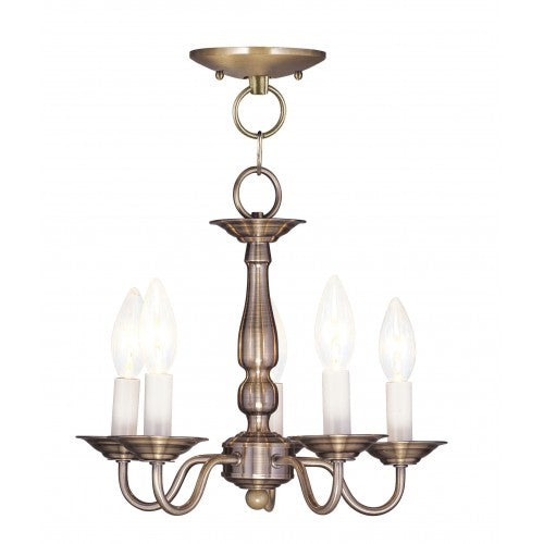 LIVEX LIGHTING  5011-01  Williamsburgh Lantern/Ceiling Mount