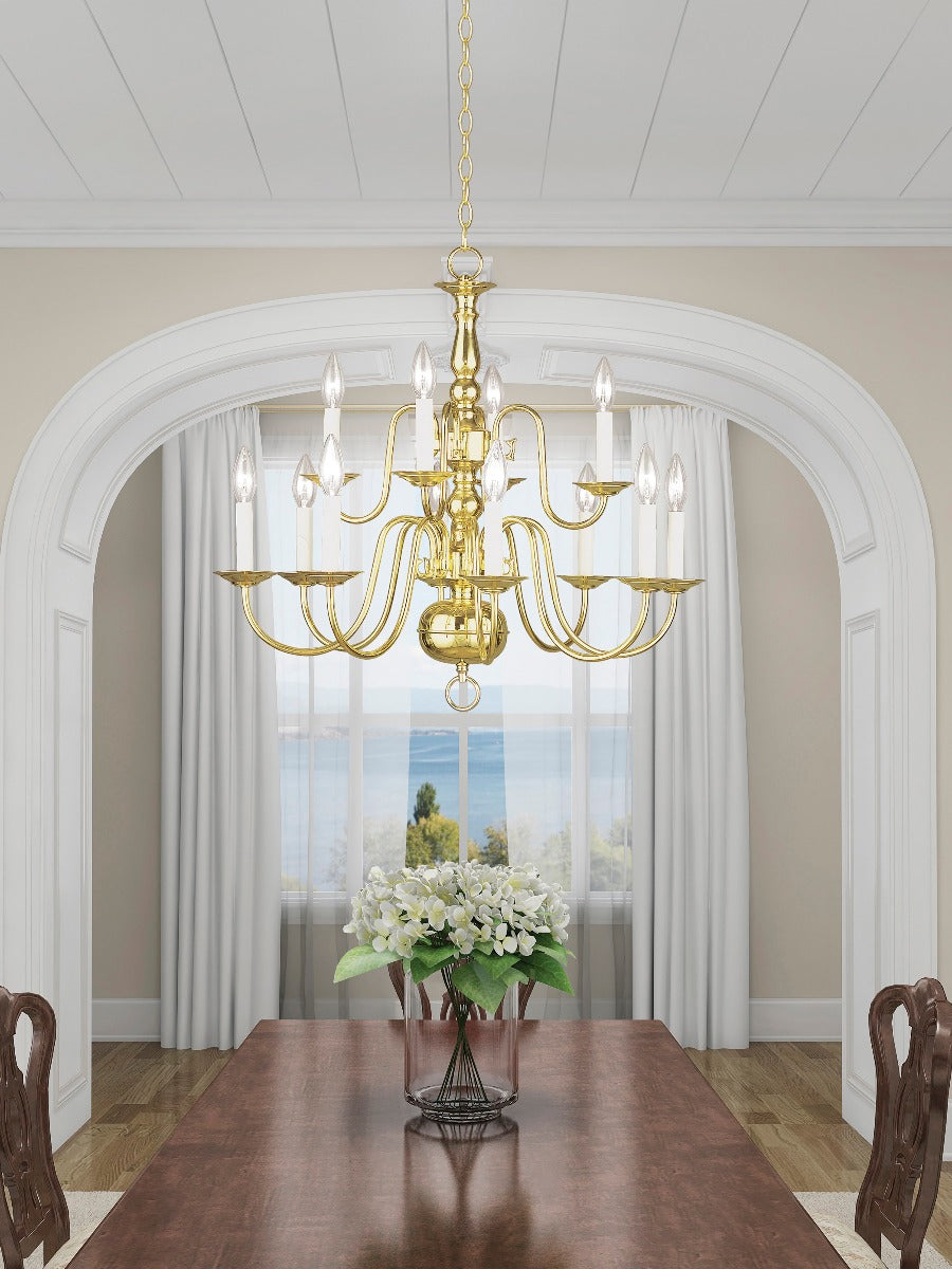 LIVEX LIGHTING  5012-02  Williamsburgh  Dinette Chandelier