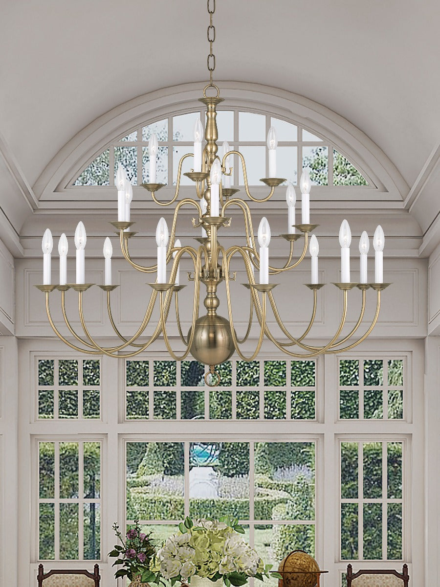 LIVEX LIGHTING  5015-01  Williamsburgh Dinette Chandelier