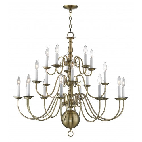 LIVEX LIGHTING  5019-01  Williamsburgh  Chandelier