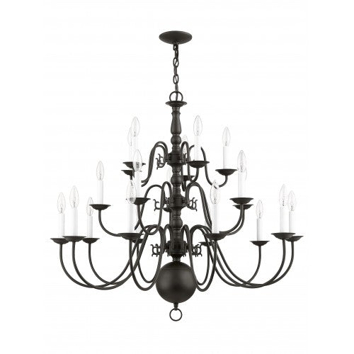 LIVEX LIGHTING  5019-07  Williamsburgh  Dinette Chandelier
