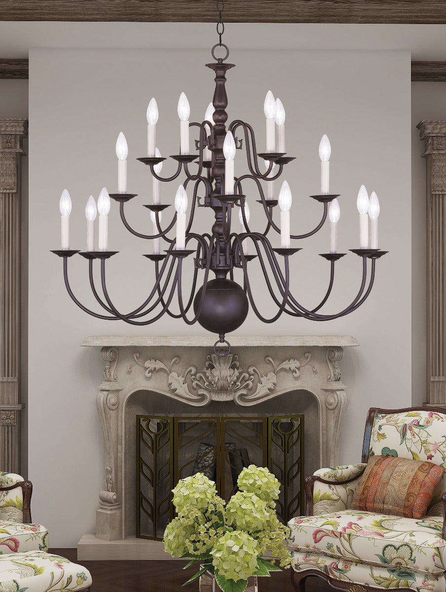 LIVEX LIGHTING  5019-07  Williamsburgh  Dinette Chandelier