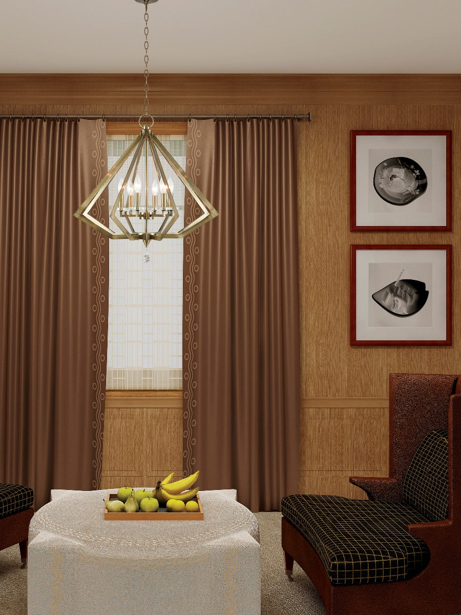 LIVEX LIGHTING  50666-01  Diamond  Dinette Chandelier