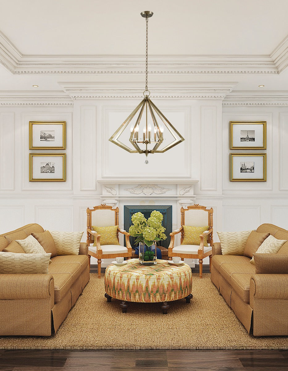 LIVEX LIGHTING  50668-01  Diamond  Dinette Chandelier