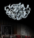 CWI LIGHTING  5067C18C  Swivel 9 Light Flush Mount with Chrome finish