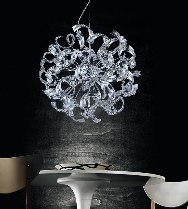 CWI LIGHTING  5067P19C  Swivel 12 Light Chandelier with Chrome finish