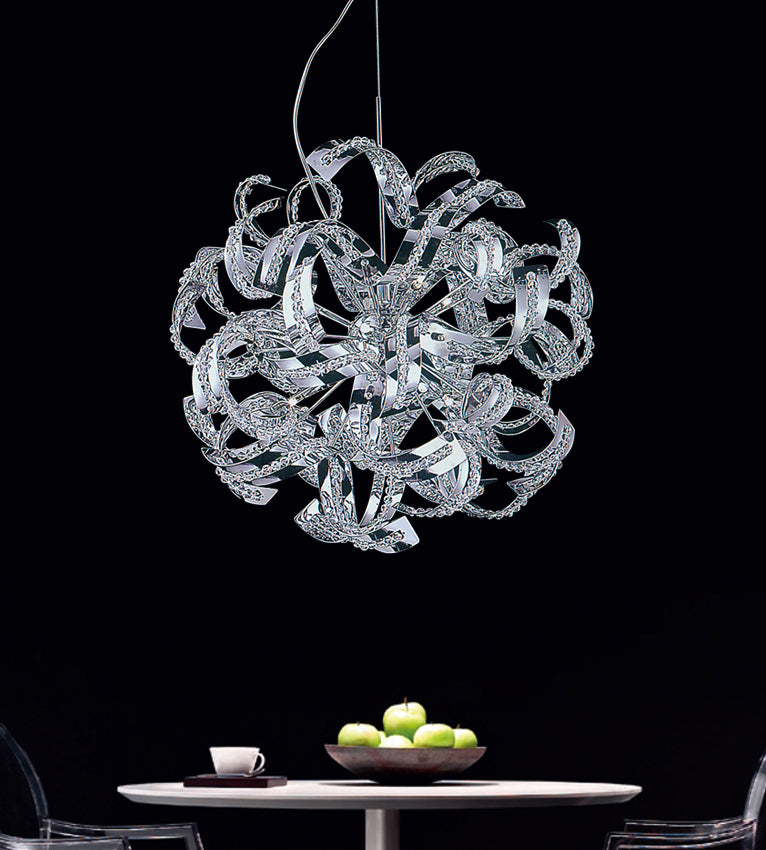 CWI LIGHTING  5067P22C  Swivel 14 Light Chandelier with Chrome finish