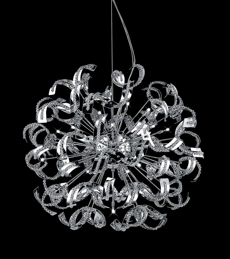 CWI LIGHTING  5067P29C  Swivel 18 Light Chandelier with Chrome finish