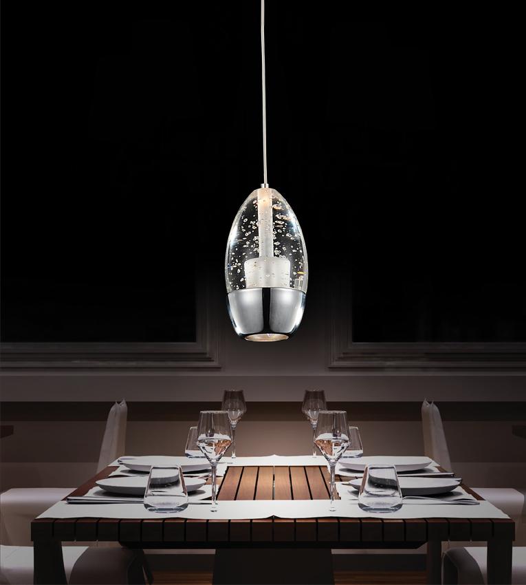 CWI LIGHTING  5077P5C-R  Perrier  1 Light Down Mini Pendant