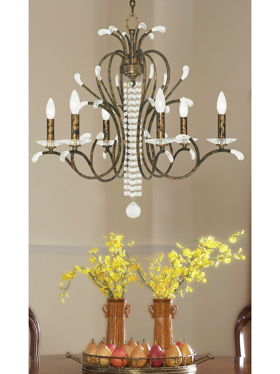 LIVEX LIGHTING  51006-71  Serafina  Dinette Chandelier Height:26"