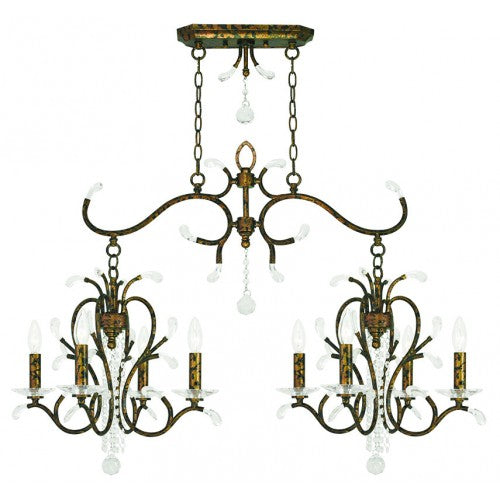 LIVEX LIGHTING  51007-71  Serafina  Linear Chandelier