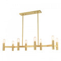 LIVEX LIGHTING  51138-12  Copenhagen Linear Chandelier