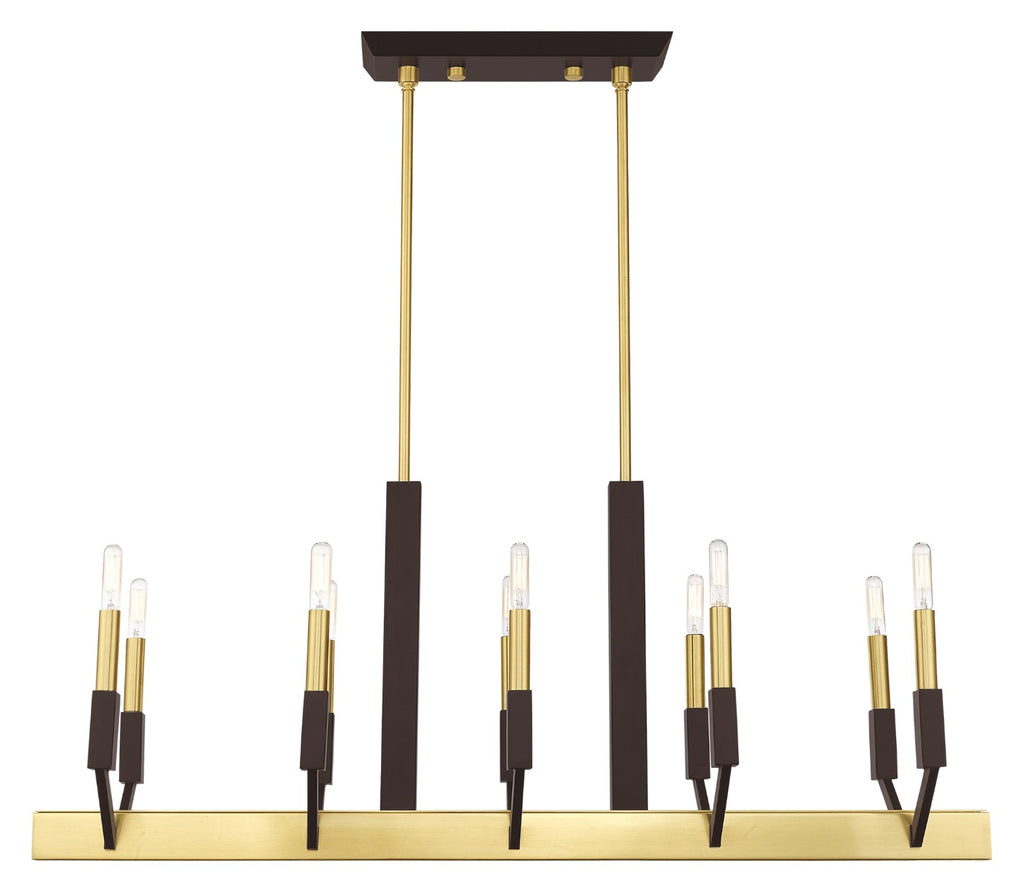 LIVEX LIGHTING  51168-12  Beckett Linear Chandelier