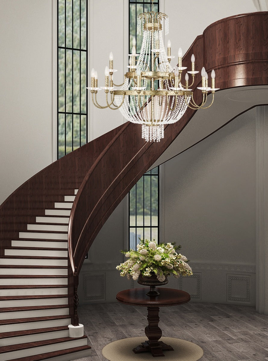 LIVEX LIGHTING  51877-28   Valentina  Foyer or Grand Chandelier