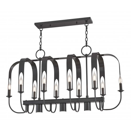 LIVEX LIGHTING 51940-92  Addison  Linear Chandelier