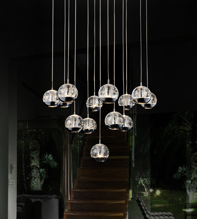 CWI LIGHTING   5444P24C-R  Perrier  13 Light Multi Light Pendant