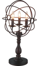 CWI LIGHTING  5464T14DB-3  Arza 3 Light Table Lamp with Brown finish