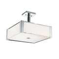 CWI LIGHTING  5571P17C-S  Lucie 4 Light Drum Shade Chandelier with Chrome finish