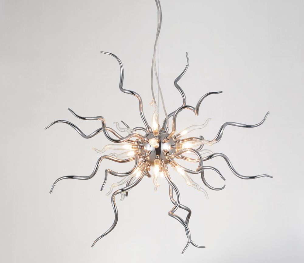 CWI LIGHTING  5573P23C-R  Twist  15 Light Chandelier