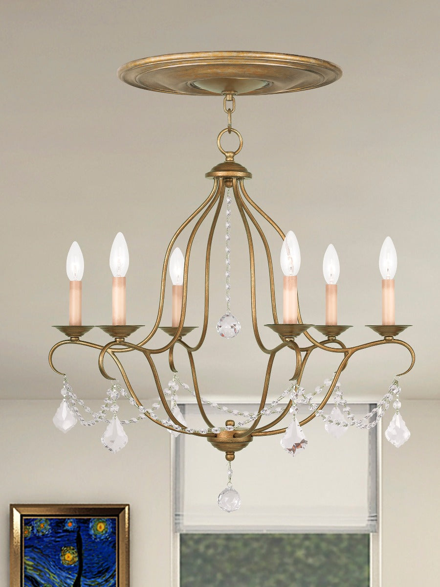 LIVEX LIGHTING  6426-48  Chesterfield  Dinette Chandelier