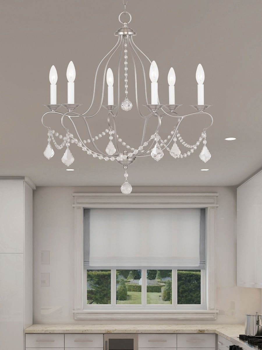 LIVEX LIGHTING  6426-91  Chesterfield  Dinette Chandelier