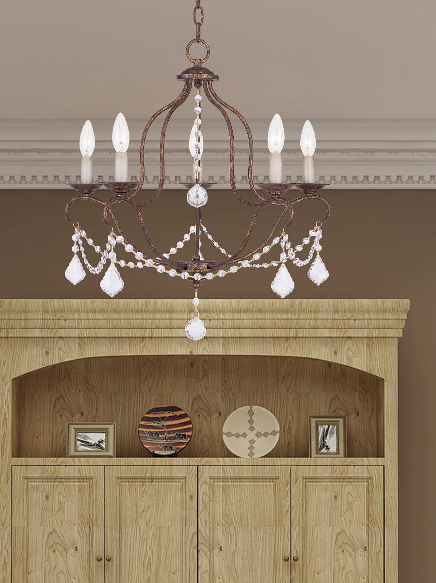 LIVEX LIGHTING  6435-71  Chesterfield  Dinette Chandelier