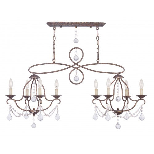 LIVEX LIGHTING  6437-71  Chesterfield  Linear Chandelier