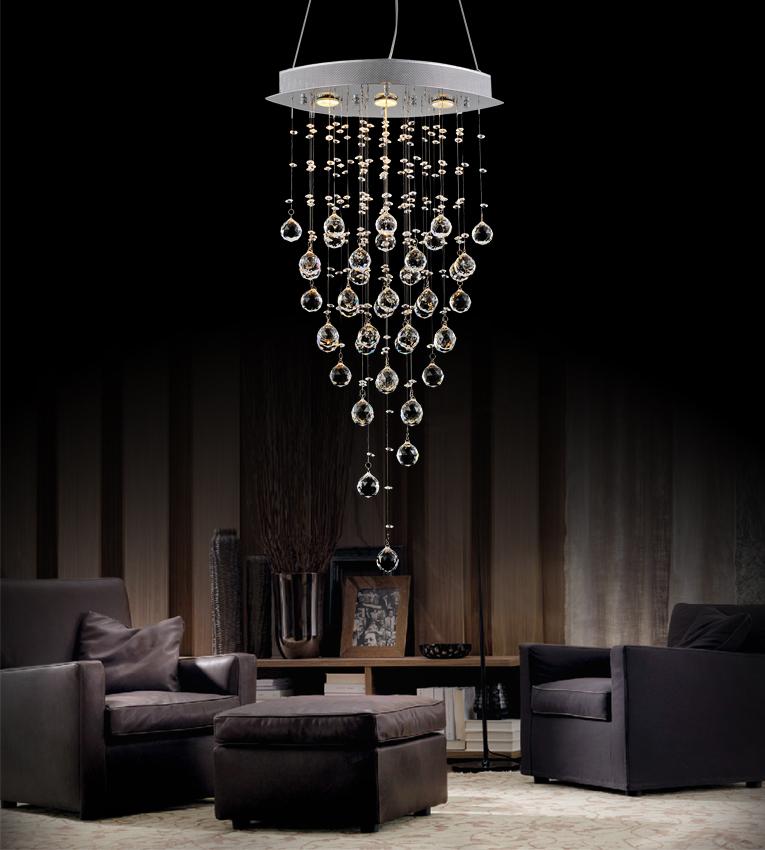 CWI LIGHTING  6640P18C-O  Robin 3 Light Down Chandelier with Chrome finish