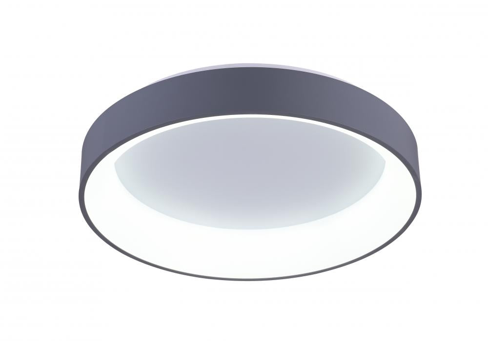 CWI LIGHTING   7103C18-1-167  Arenal LED Drum Shade Flush Mount with White finish