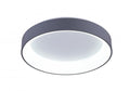 CWI LIGHTING   7103C18-1-167  Arenal LED Drum Shade Flush Mount with White finish