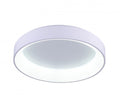 CWI LIGHTING   7103C24-1-104  Arenal LED Drum Shade Flush Mount with White finish