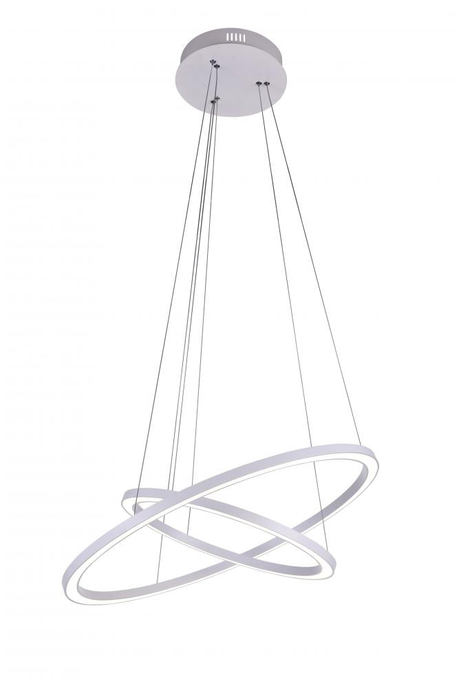 CWI LIGHTING  7112P24-103  Chalice LED Chandelier with White finish