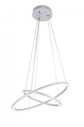 CWI LIGHTING  7112P24-103  Chalice LED Chandelier with White finish