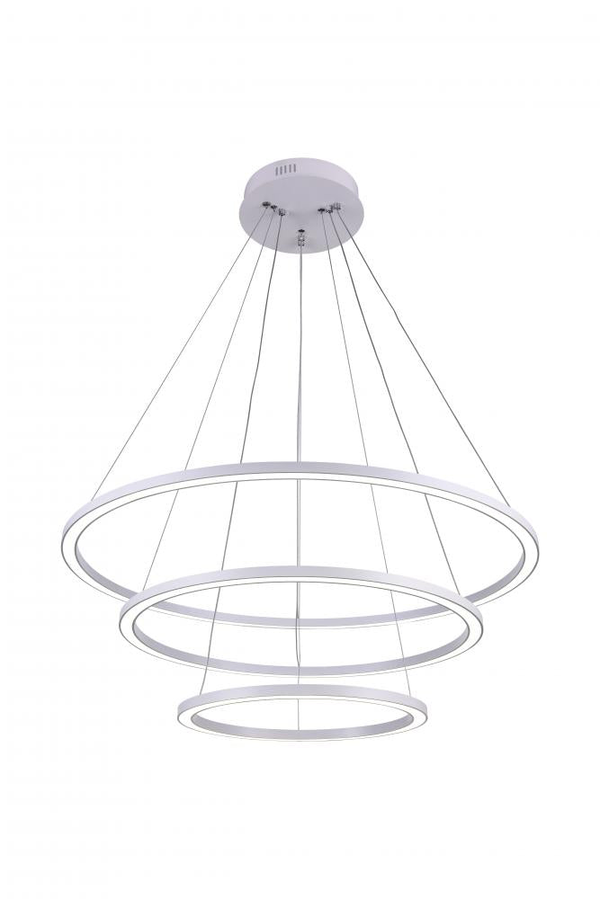 CWI LIGHTING   7112P31-103  Chalice LED Chandelier with White finish