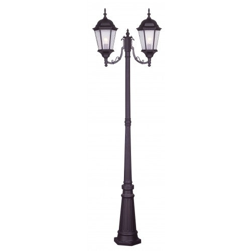 LIVEX LIGHTING  7554-07  Hamilton  Outdoor 2 Head Post