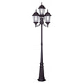 LIVEX LIGHTING  7557-07  Hamilton  Outdoor 4 Head Post
