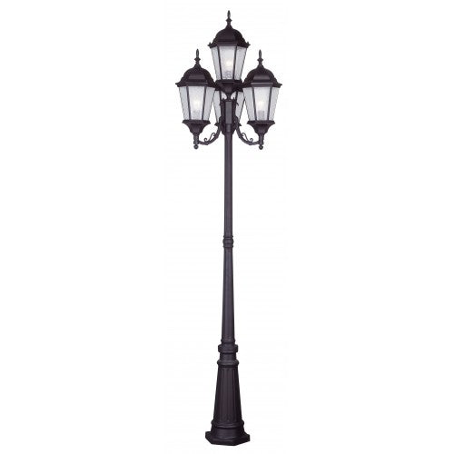 LIVEX LIGHTING  7557-07  Hamilton  Outdoor 4 Head Post