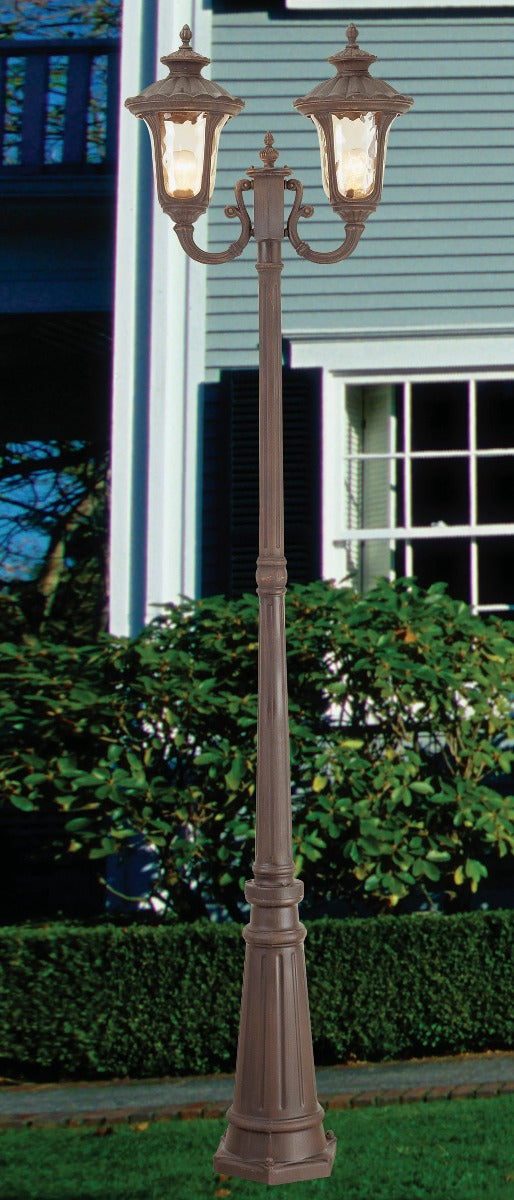 LIVEX LIGHTING  7660-58  Oxford  Outdoor 2 Head Post