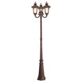 LIVEX LIGHTING  7666-58  Oxford  Outdoor 3 Head Post