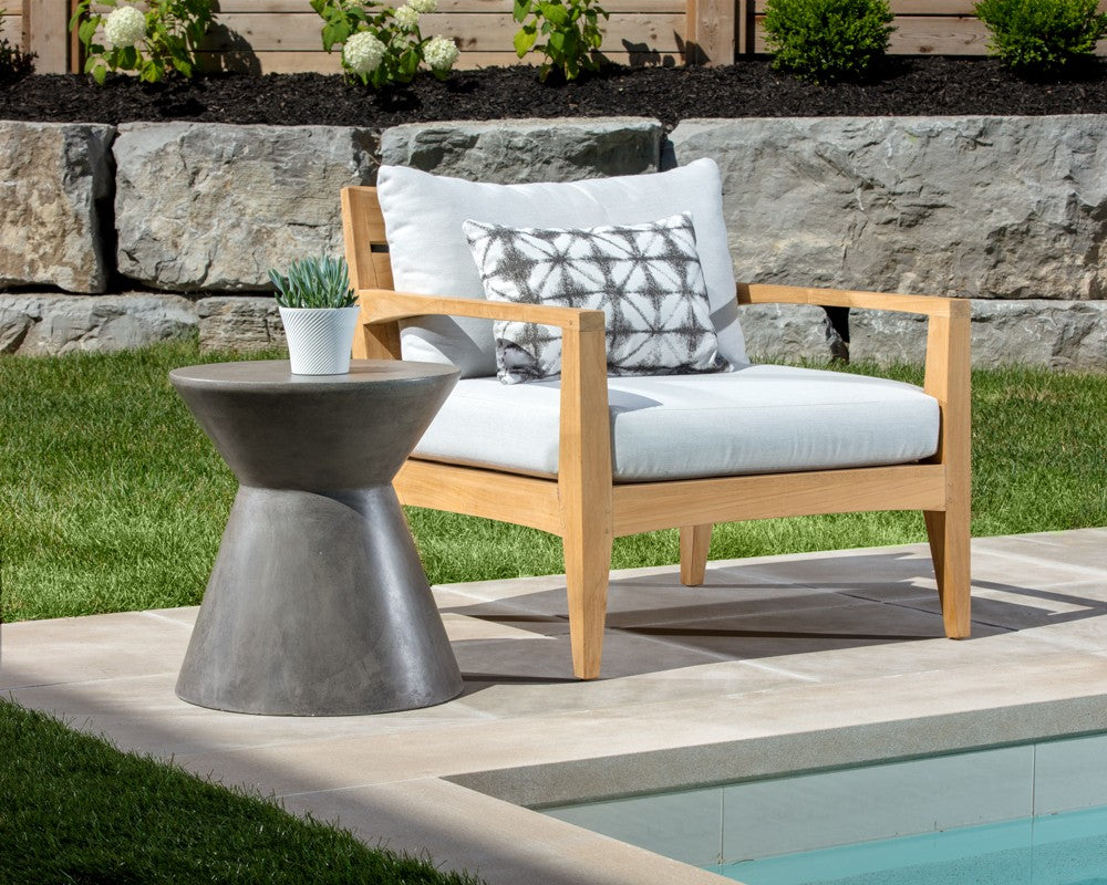 SUNPAN  78018  ASTLEY END TABLE  grey