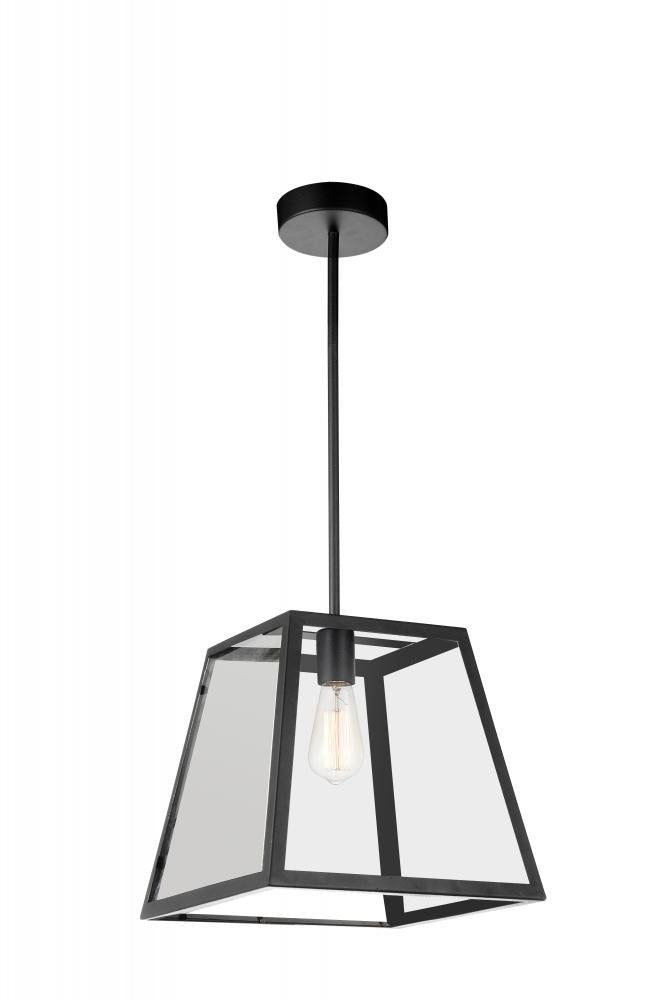 CWI LIGHTING  9601P12-1-101 Alyson  1 Light Down Mini Pendant with Black finish
