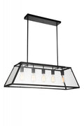 CWI LIGHTING  9601P36-5-101  Alyson 5 Light Down Chandelier with Black finish
