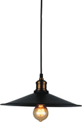 CWI LIGHTING  9605P13-1-101  Brave 1 Light Down Mini Pendant with Black finish