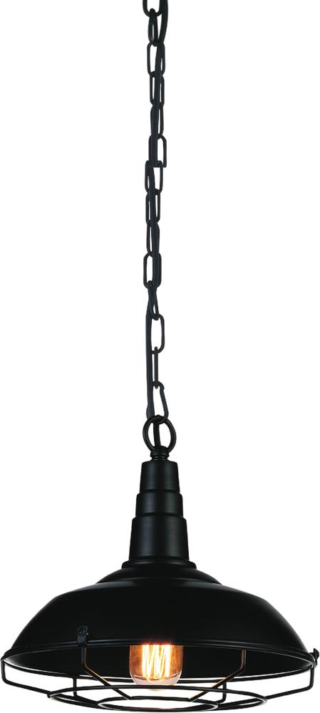 CWI LIGHTING  9611P11-1-101  Morgan 1 Light Down Mini Pendant with Black finish