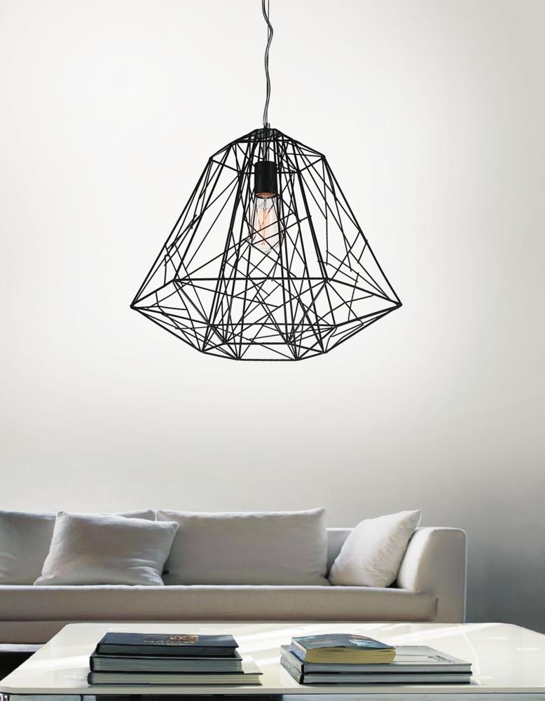 CWI LIGHTING  9625P16-1-101  Bagheera 1 Light Down Pendant with Black finish