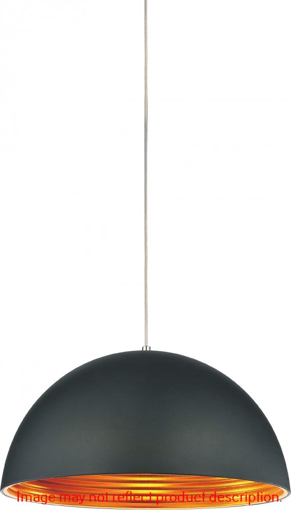 CWI LIGHTING  9629P12-1-101  Modest 1 Light Down Mini Pendant with Black finish