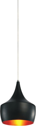 CWI LIGHTING  9631P10-1-101  Dynamic 1 Light Down Mini Pendant with Black finish